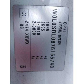 opel corsa d del año 2007