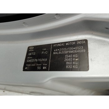 Recambio de carroceria corte para hyundai getz (tb) 1.6 cat referencia OEM IAM   