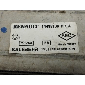 Recambio de intercooler para renault captur 1.5 dci diesel fap energy referencia OEM IAM 144961381R  