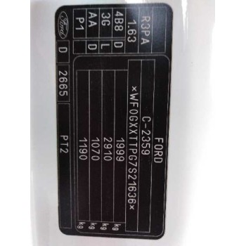 ford transit connect (tc7) del año 2007