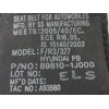 Recambio de cinturon seguridad trasero izquierdo para hyundai i20 1.4 crdi cat referencia OEM IAM 898101J000  