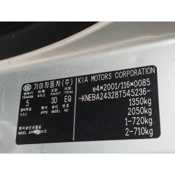 Recambio de carroceria corte para kia picanto 1.1 cat referencia OEM IAM   