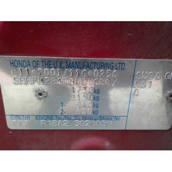 honda civic berlina 5 (fk) del año 2008