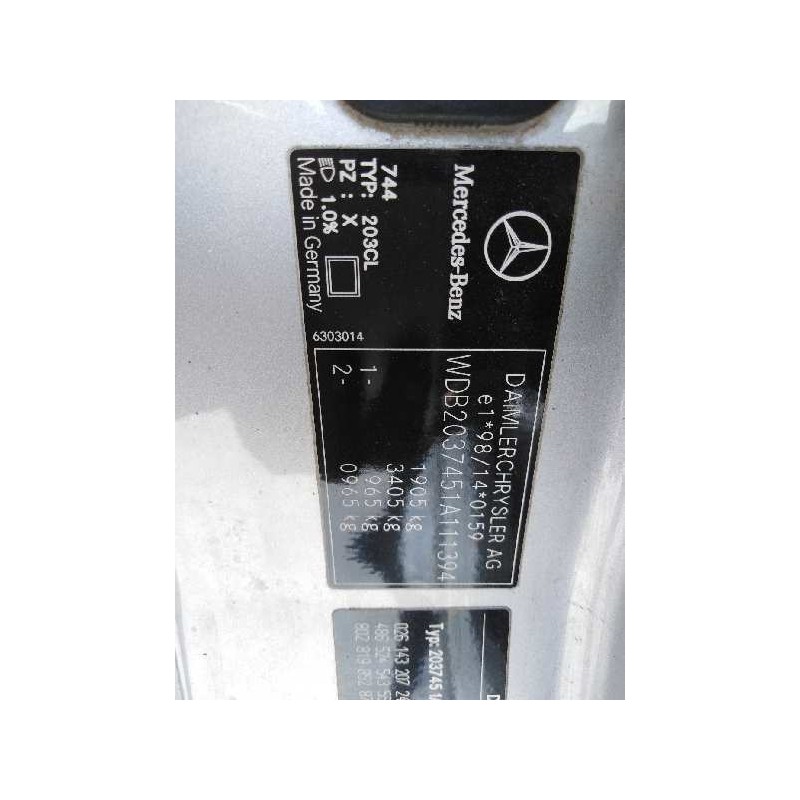 MERCEDES-BENZ CLASE C Coupé (CL203) 2004