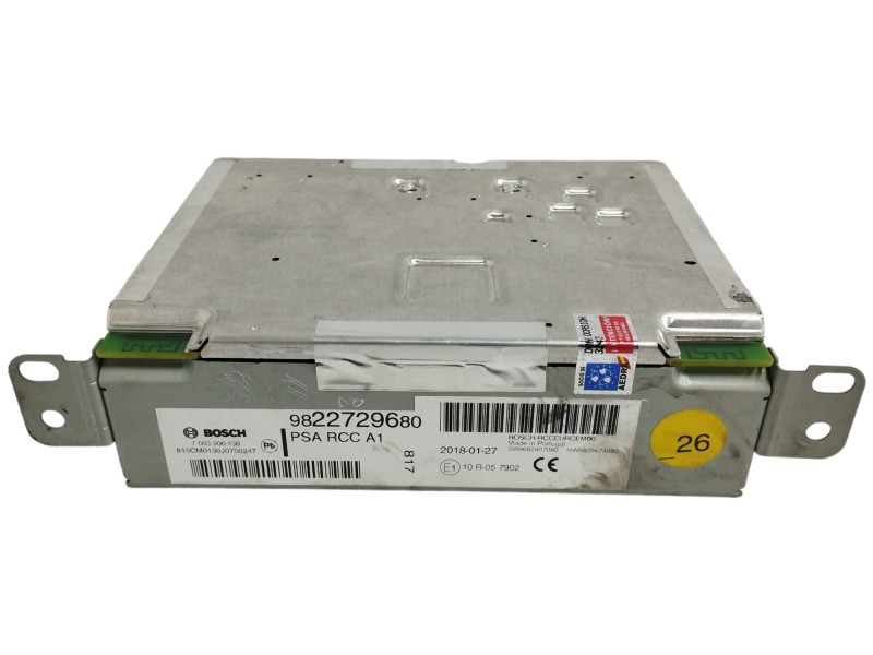 Recambio de sistema audio / radio cd para citroën c4 picasso 1.5 blue-hdi fap referencia OEM IAM 9822729680 Recambio de sistema audio / radio cd para citroën c4 picasso 1.5 blue-hdi fap referencia OEM IAM 9822729680