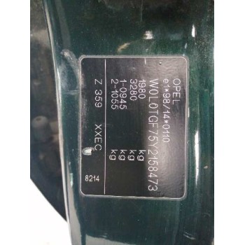 opel zafira a del año 2000