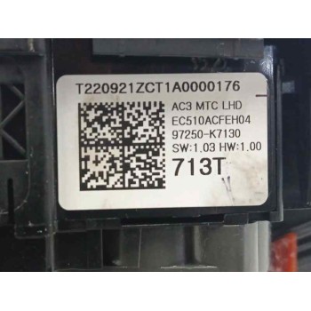 Recambio de mando calefaccion / aire acondicionado para hyundai i10 (ac3) 1.2 16v cat referencia OEM IAM 97250K7130  