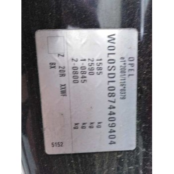 opel corsa d del año 2007