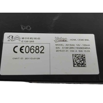 Recambio de modulo electronico para citroën c4 grand picasso (2013 - ...) 1.6 hdi / bluehdi 115 referencia OEM IAM 9801695280  