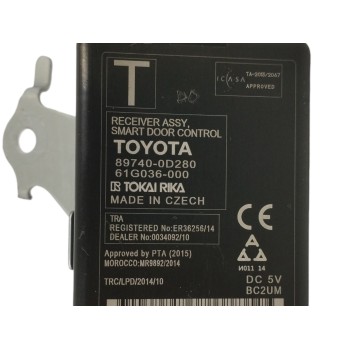 Recambio de modulo electronico para toyota yaris 1.5 16v cat (híbrido) referencia OEM IAM 897400D280  