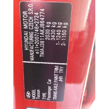 hyundai tucson (tl, tle) del año 2019