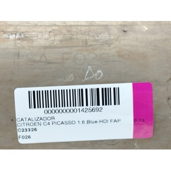 Recambio de catalizador para citroën c4 picasso 1.6 blue-hdi fap referencia OEM IAM F026 S002 