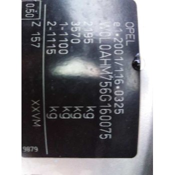 opel zafira b del año 2006