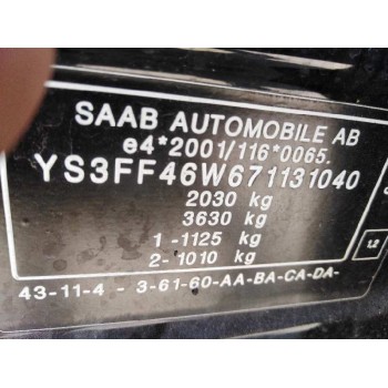 saab 9-3 (ys3f, e79, d79, d75) del año 2008