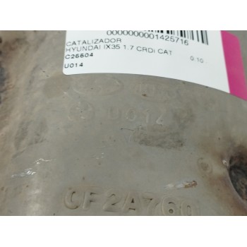 Recambio de catalizador para hyundai ix35 1.7 crdi cat referencia OEM IAM U014 CF2A760 