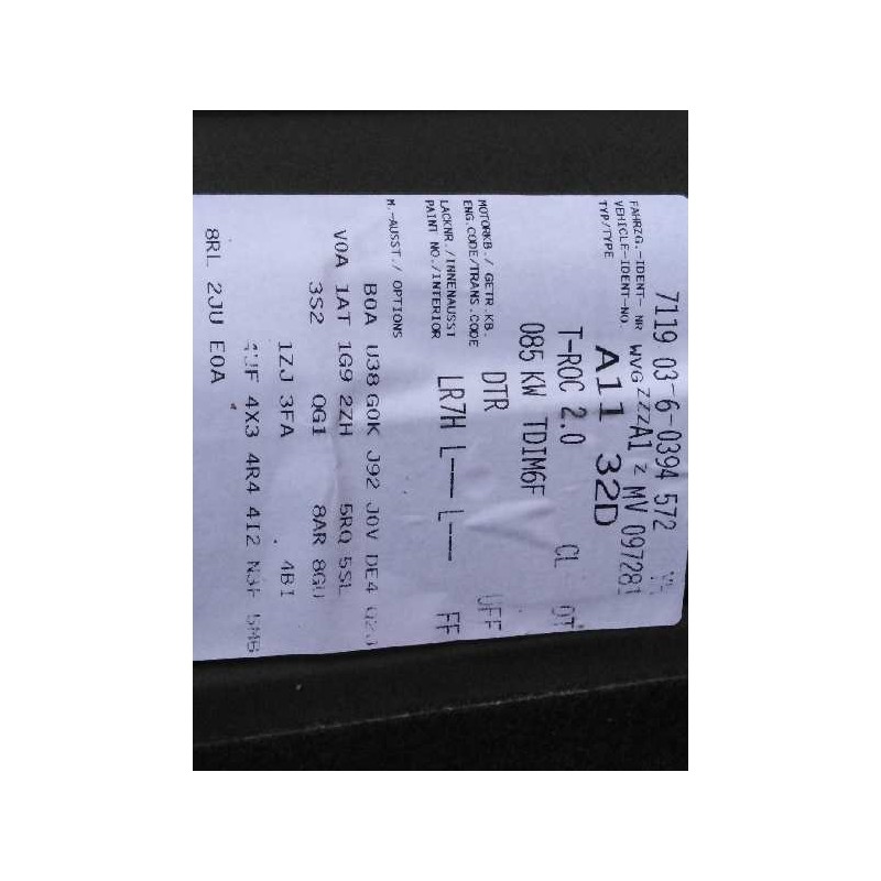 ASIENTO DELANTERO DERECHO