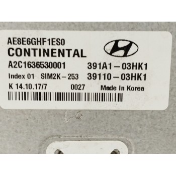 Recambio de centralita motor uce para hyundai ioniq tecno hybrid referencia OEM IAM 391A103HK1 3911003HK1 A2C1636530001