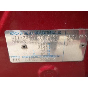 honda civic berlina 5 (fk) del año 2010