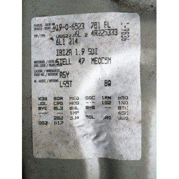 Recambio de carroceria corte para seat ibiza (6l1) 1.9 sdi referencia OEM IAM   