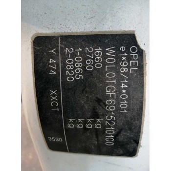 opel astra g berlina del año 2001