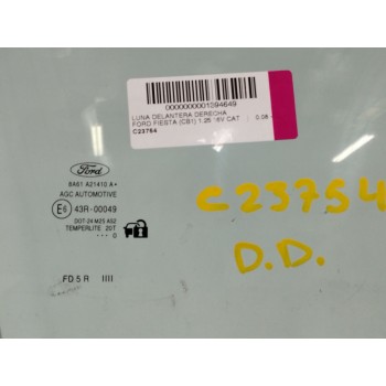 Recambio de luna delantera derecha para ford fiesta (cb1) 1.25 16v cat referencia OEM IAM   