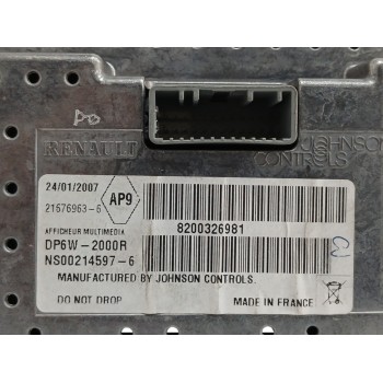 Recambio de pantalla multifuncion para renault laguna ii (bg0) confort dynamique referencia OEM IAM 8200326981 216769636 