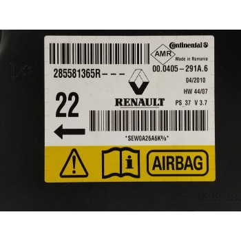 Recambio de centralita airbag para renault megane iii berlina 5 p dynamique referencia OEM IAM 285581365R  