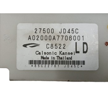 Recambio de mando climatizador para nissan qashqai+2 (jj10) acenta referencia OEM IAM 27500JD45C  