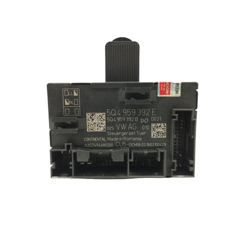 Recambio de modulo electronico para volkswagen golf vii (5g1, bq1, be1, be2) 1.6 tdi referencia OEM IAM 5Q4959392E CONTROL DE PU