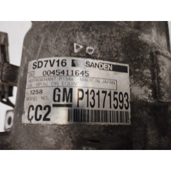 Recambio de compresor aire acondicionado para saab 9-3 (ys3f, e79, d79, d75) 1.9 tid referencia OEM IAM 13171593 SD7V16 
