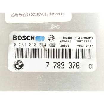 Recambio de centralita motor uce para bmw serie 5 touring (e39) 2.5 24v turbodiesel cat referencia OEM IAM 7789376 0281010314 