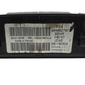Recambio de mando climatizador para peugeot 307 berlina (s2) 1.6 16v hdi referencia OEM IAM 9646627977  