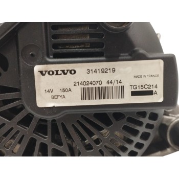Recambio de alternador para volvo v40 1.6 diesel cat referencia OEM IAM 31419219 150A 