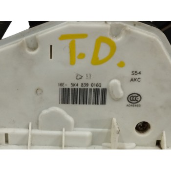 Recambio de cerradura puerta trasera derecha para volkswagen golf vii (5g1, bq1, be1, be2) 1.6 tdi referencia OEM IAM 5K4839016Q