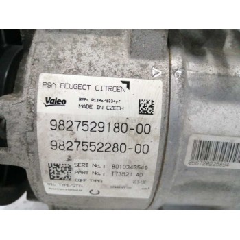 Recambio de compresor aire acondicionado para citroën c4 picasso 1.2 12v e-thp referencia OEM IAM 9827529180 9827552280 