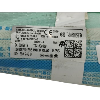 Recambio de airbag cortina delantero derecho para volkswagen golf vii (5g1, bq1, be1, be2) 1.6 tdi referencia OEM IAM 5G4880742D