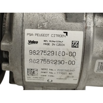 Recambio de compresor aire acondicionado para citroën c4 picasso 1.5 blue-hdi fap referencia OEM IAM 9827529180 9827552280 