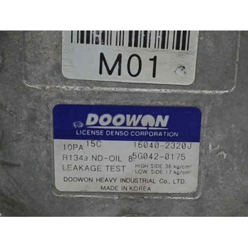 Recambio de compresor aire acondicionado para hyundai tucson (jm) 2.0 cat referencia OEM IAM 160402320J R134A 