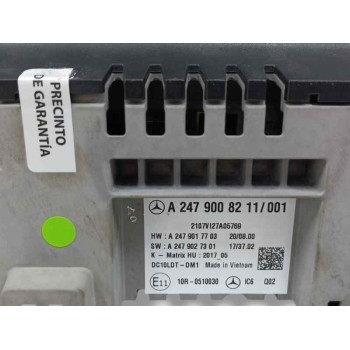 Recambio de pantalla multifuncion para mercedes-benz gla (h247) gla 200 d (247.712) referencia OEM IAM A2479008211 A2479017703 A