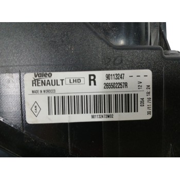 Recambio de piloto trasero derecho para dacia sandero referencia OEM IAM 265502257R SIN PORTALAMPARA 90113247