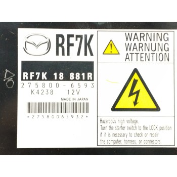 Recambio de centralita motor uce para mazda 6 berlina (gg) 2.0 diesel cat referencia OEM IAM RF7K18881R 2758006593 