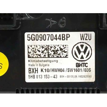 Recambio de mando climatizador para volkswagen passat b8 (3g2, cb2) 1.4 tsi 150 cv referencia OEM IAM 5G0907044BP 5HB013153 