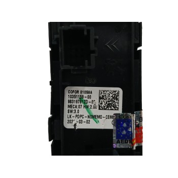 Recambio de mando elevalunas delantero izquierdo para citroën c4 grand picasso 1.2 12v e-thp / puretech referencia OEM IAM 98319