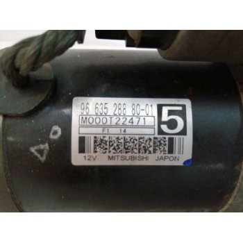 Recambio de motor arranque para peugeot 3008 1.6 hdi fap referencia OEM IAM 9663528880 M000T22471 