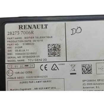 Recambio de modulo electronico para renault captur i ( j5 h5 ) 1.5 dci 110 referencia OEM IAM 282757006R OBSERVAR FOTO 
