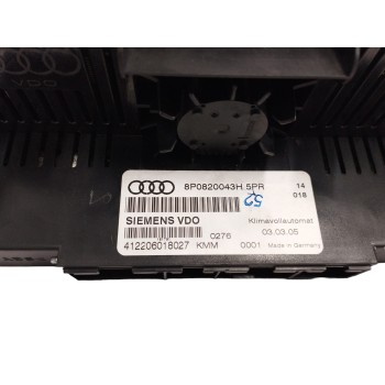 Recambio de mando climatizador para audi a3 (8p) 2.0 tdi referencia OEM IAM 8P0820043H OBSERVAR FOTOS 