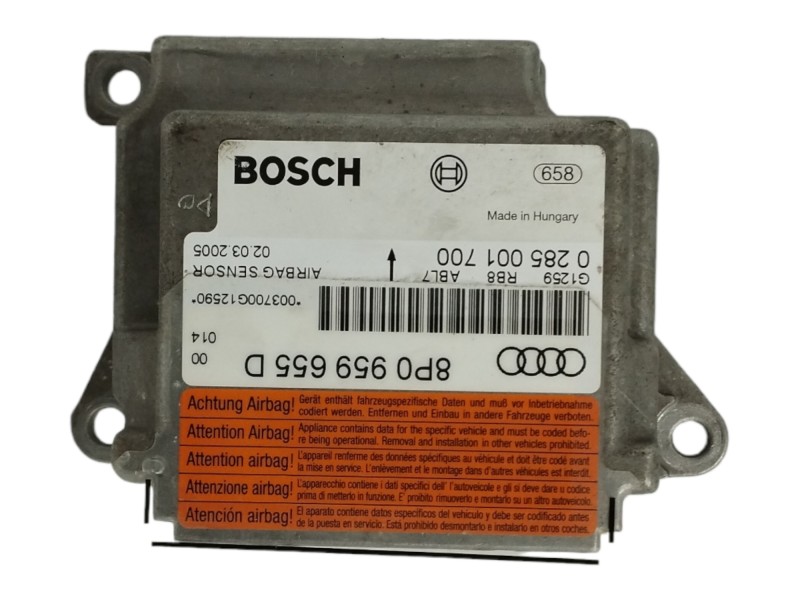 Recambio de centralita airbag para audi a3 (8p) 2.0 tdi referencia OEM IAM 8P0959655D 0285001700 