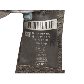 Recambio de cinturon seguridad delantero derecho para chevrolet cruze 2.0 diesel cat referencia OEM IAM 13297102  