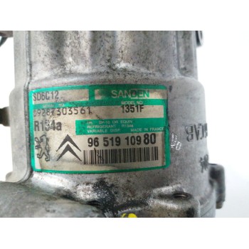 Recambio de compresor aire acondicionado para citroën c4 coupe 1.6 16v cat (nfu / tu5jp4) referencia OEM IAM 9651910980 1651F SD