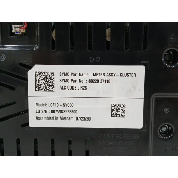 Recambio de cuadro instrumentos para ssangyong tivoli 1.5 g15dtf referencia OEM IAM 8022037110 80220 37110 